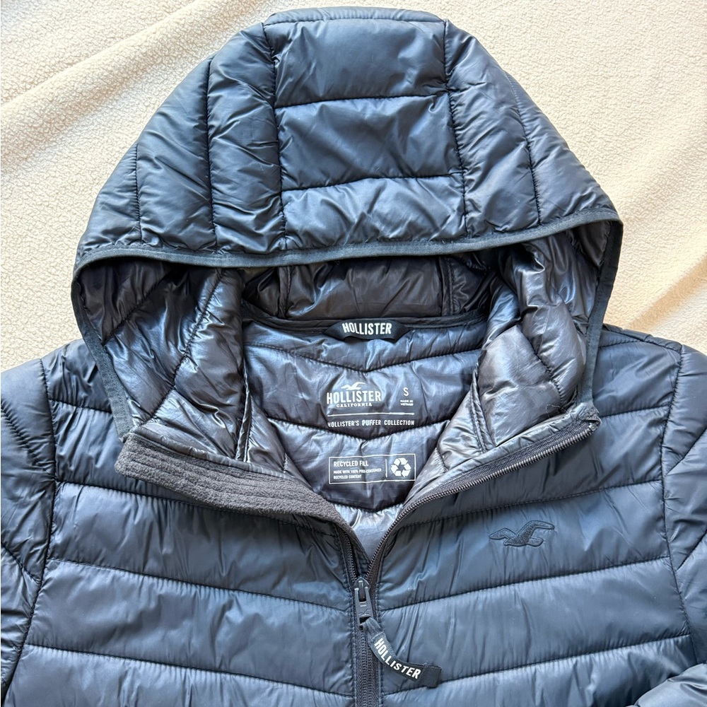 Hollister Quilted Jacket in Charcoal